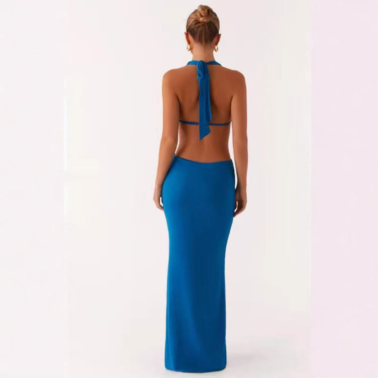Damen Abendkleid V-Ausschnitt Cut-Out-Design Eveloria