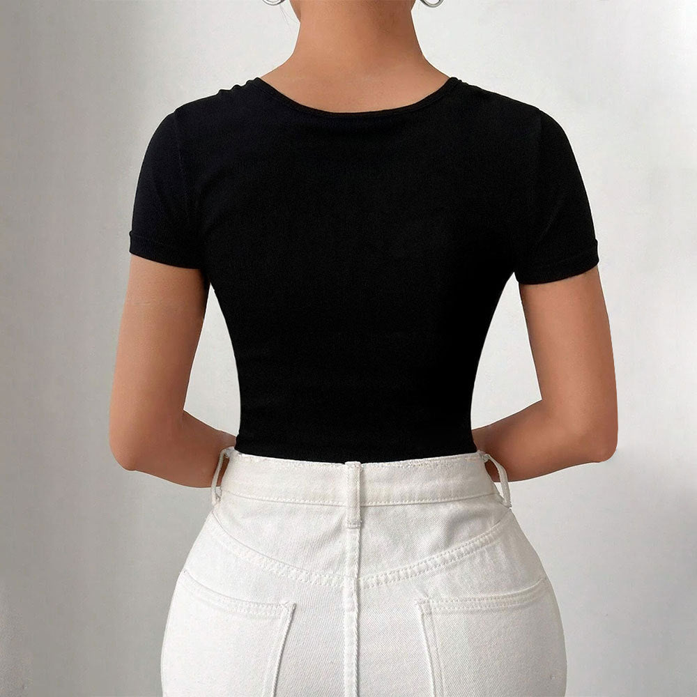 Damen Body Asymmetrisch Drapierung Eveloria