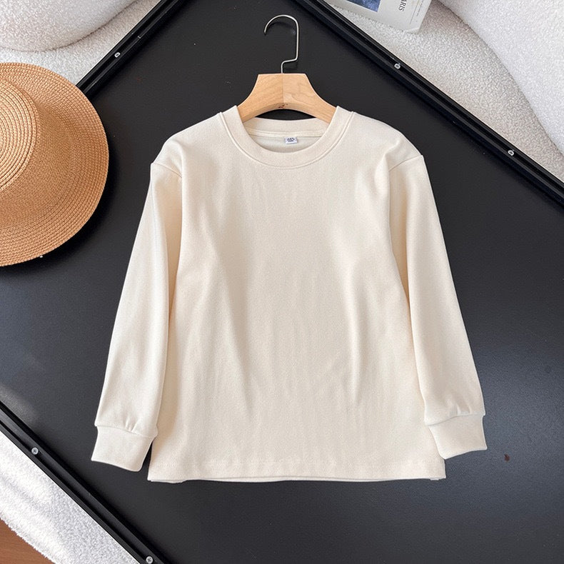 Damen Langarmshirt Rundhals Bequem Eveloria
