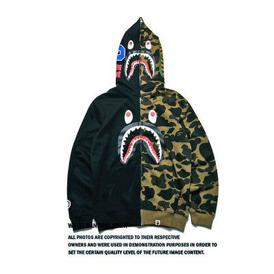 Damen Kapuzenjacke Camouflage Baumwollmix Eveloria
