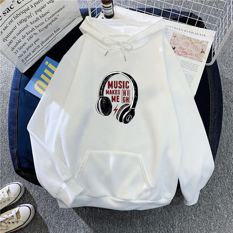 Damen Kapuzenpullover Musik-Design Eveloria - Eveloria