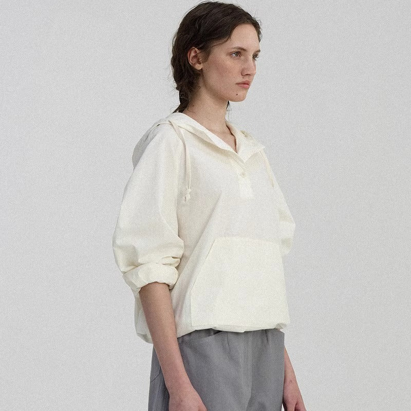 Damen Kapuzenbluse Lässig Moderner Schnitt Eveloria