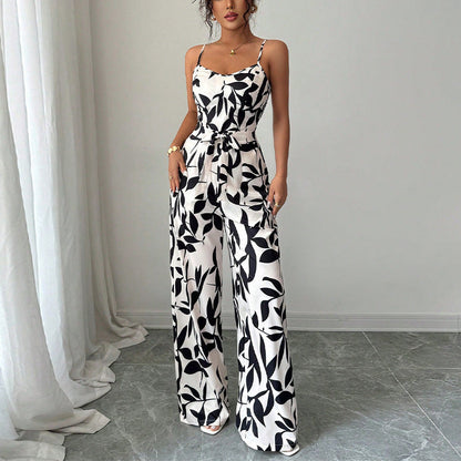 Damen Jumpsuit Eveloria Floral Elegant - Eveloria