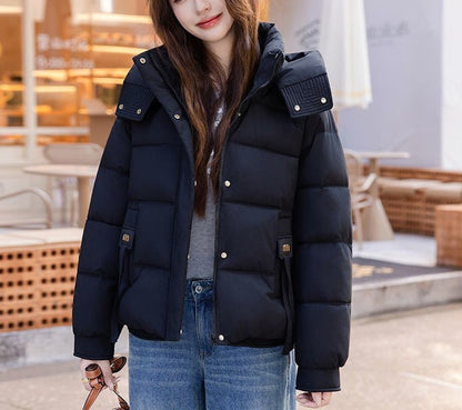 Damen Steppjacke Hochkragen Praktische Taschen Eveloria