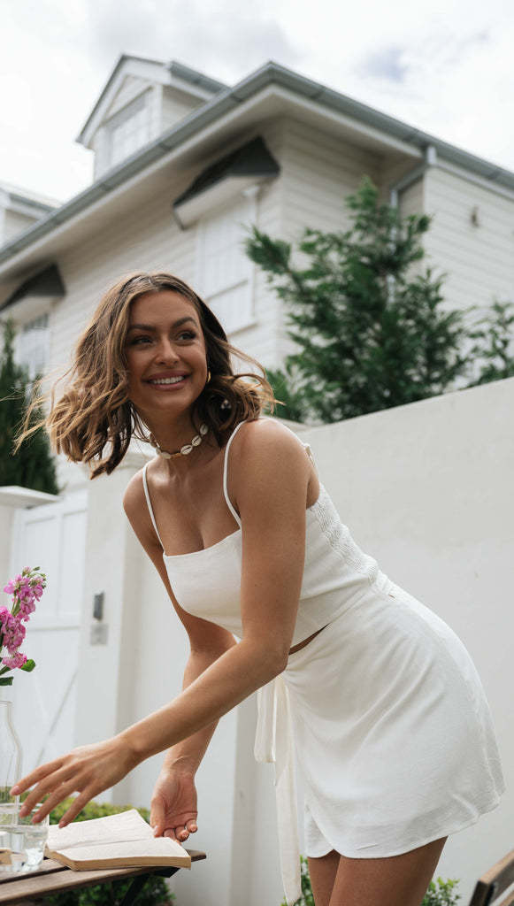 Damen Kleid Set Lässiger Schnitt Bindegürtel Eveloria