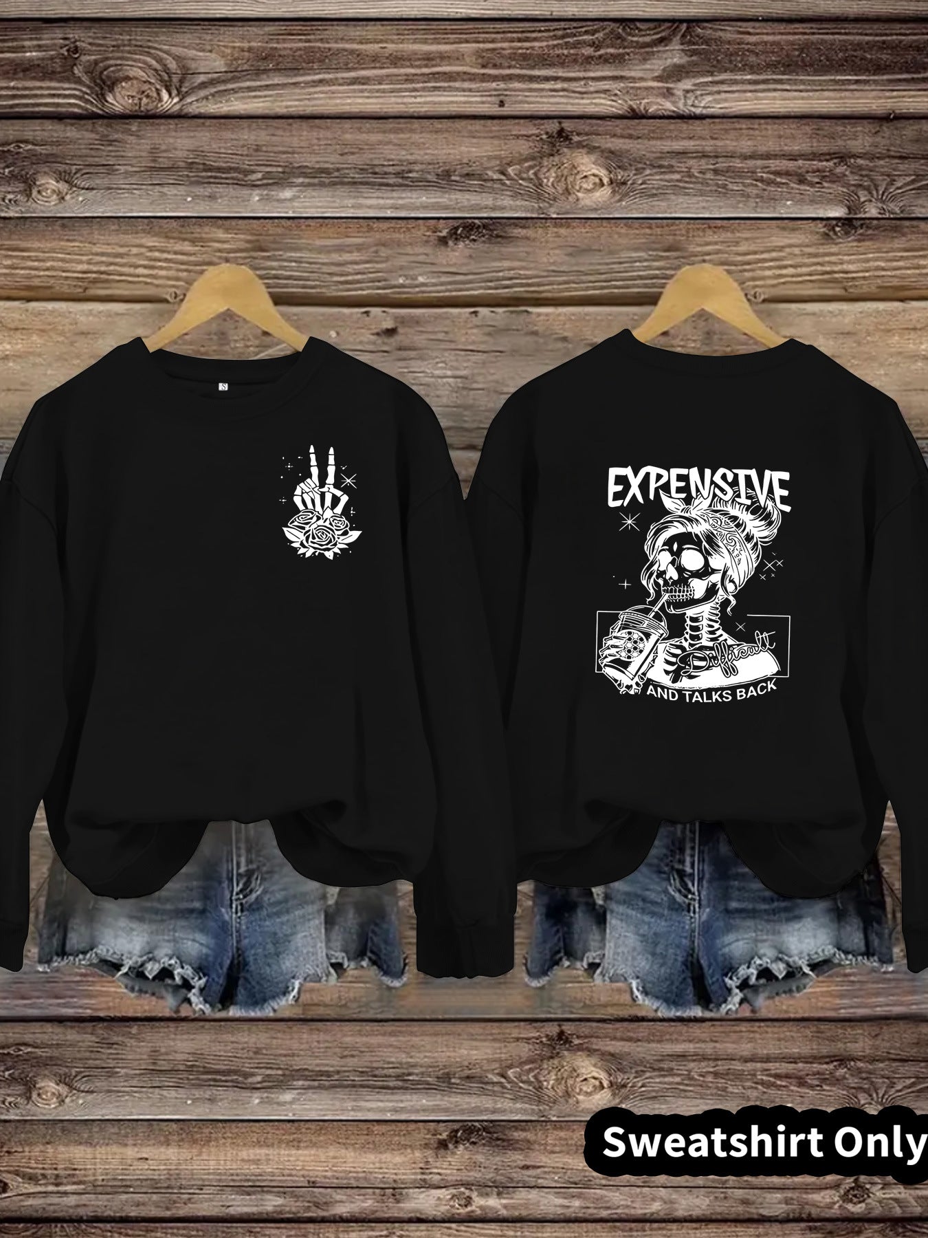 Damen Sweatshirt Kreatives Motiv Lässiger Schnitt Eveloria