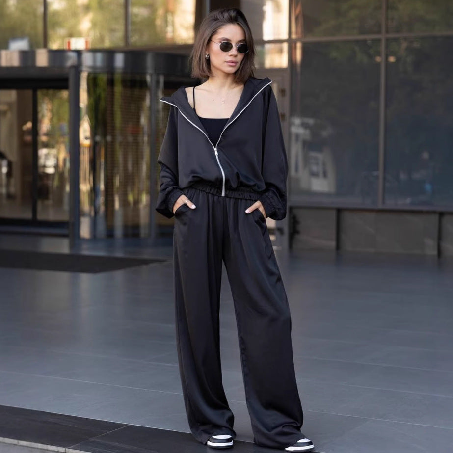 Damen Lounge-Set Weites Oberteil Bequeme Hose Entspannt Eveloria