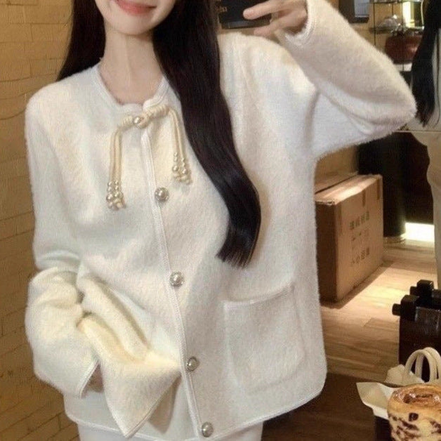 Damen Winterjacke Eveloria Kuschelig Wollstoff