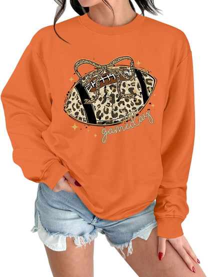 Damen Sweatshirt Sportmotiv Lässig Grau Eveloria