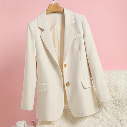 Damen Blazer Elegant Zeitloser Schnitt Goldene Knöpfe