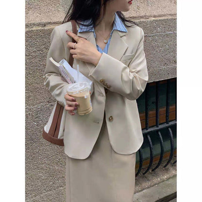 Damen Blazer Elegant Schnitt Eveloria
