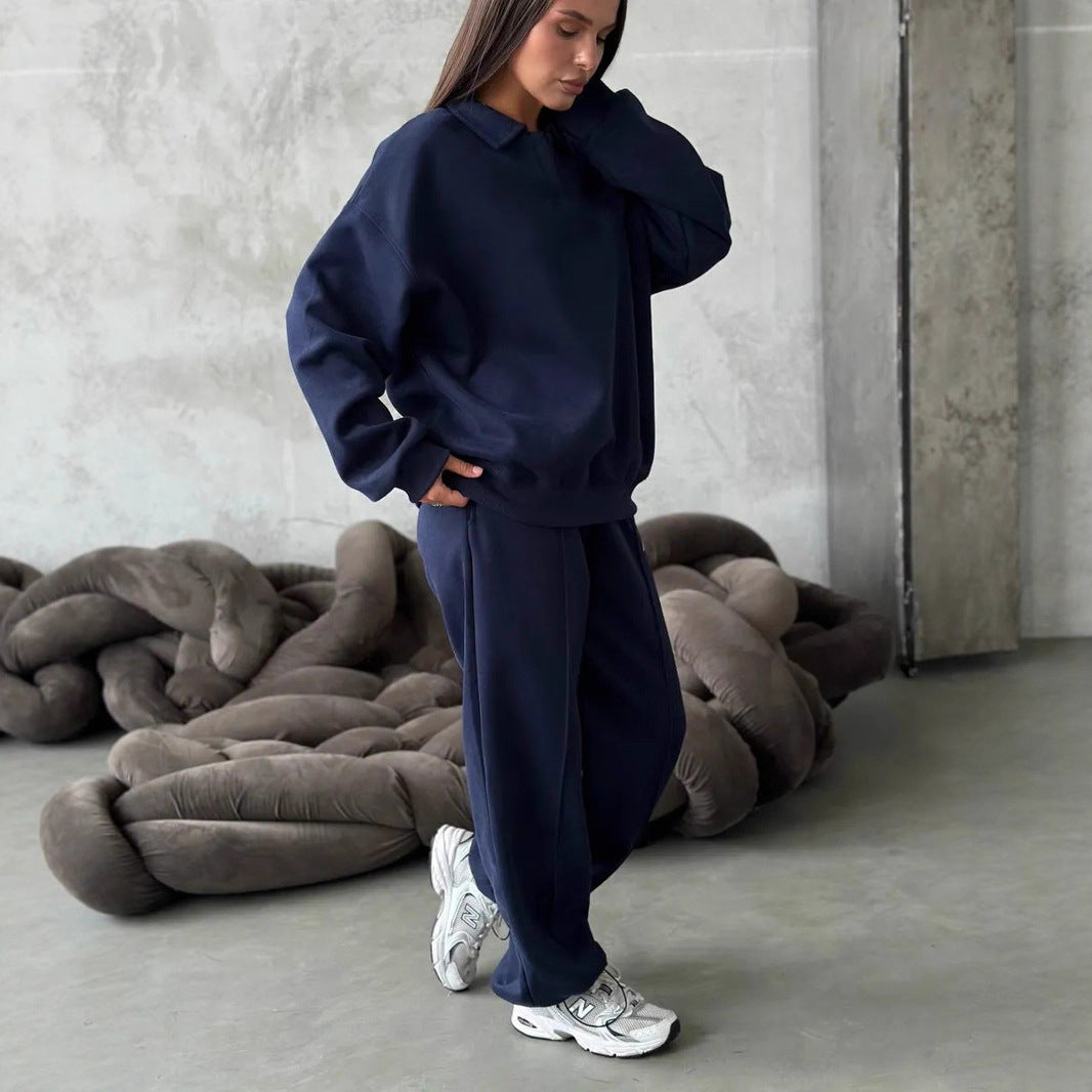 Damen Trainingsoverall Hochkragen Weites Design Eveloria
