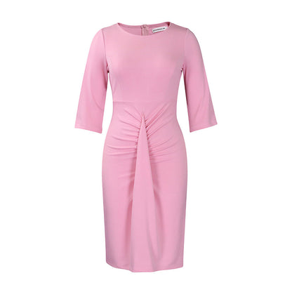 Damen Kleid mit Raffungen Figurbetont Eveloria