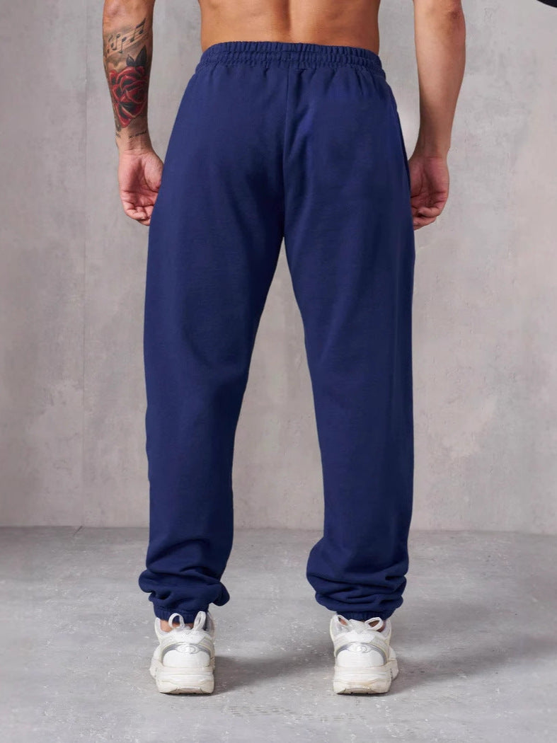 Herren Baggy Jogginghose Elastisch Seitentaschen Eveloria