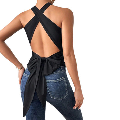 Damen Bodysuit Eleganter Kreuzausschnitt Figurbetonter Schnitt