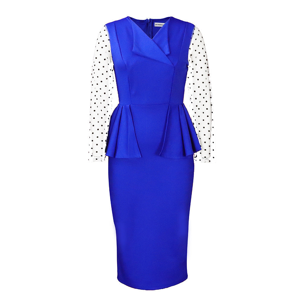 Damen Business-Kleid Puffärmel Eveloria Elegantes