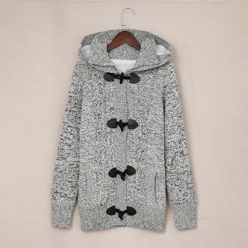 Damen Strickjacke Hochkragen Bequem Grün