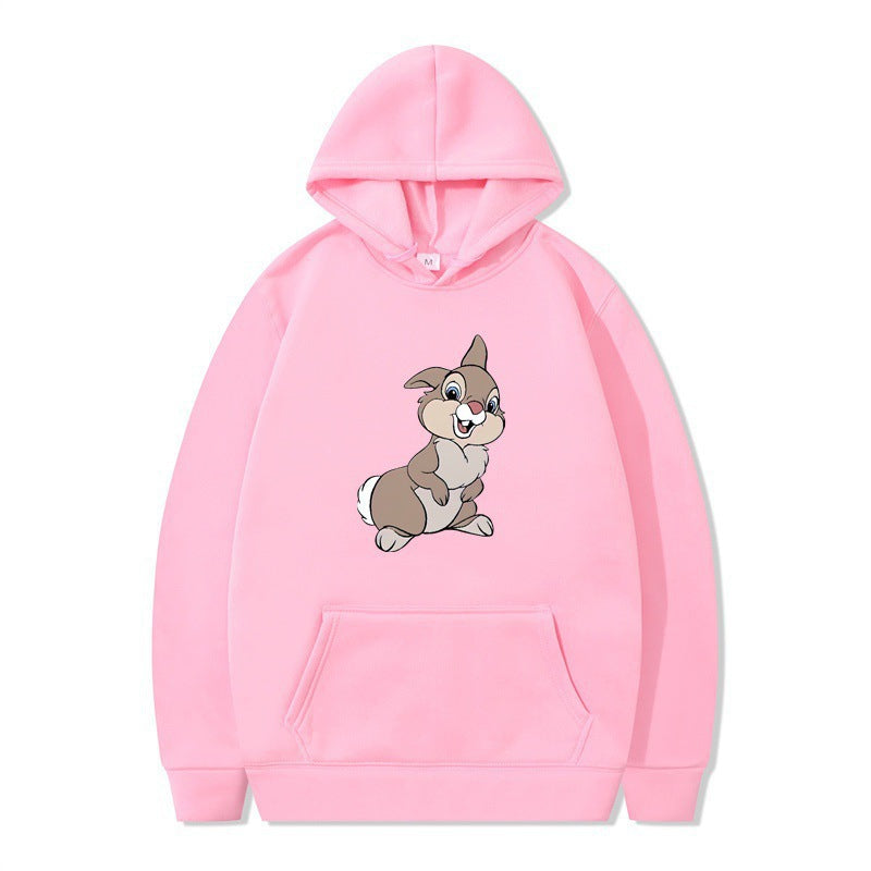 Damen Kapuzenpullover mit Hasen-Design und Kängurutaschen