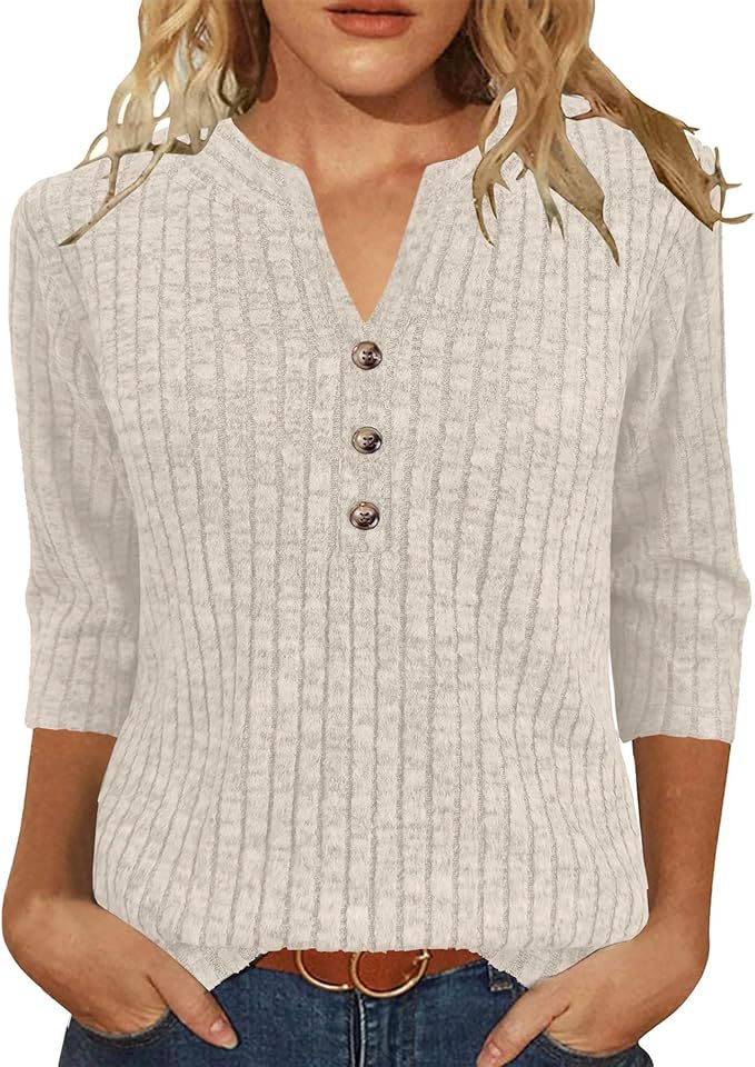 Damen Strickpullover Rippenmuster mit Knopfverschluss Anthrazit