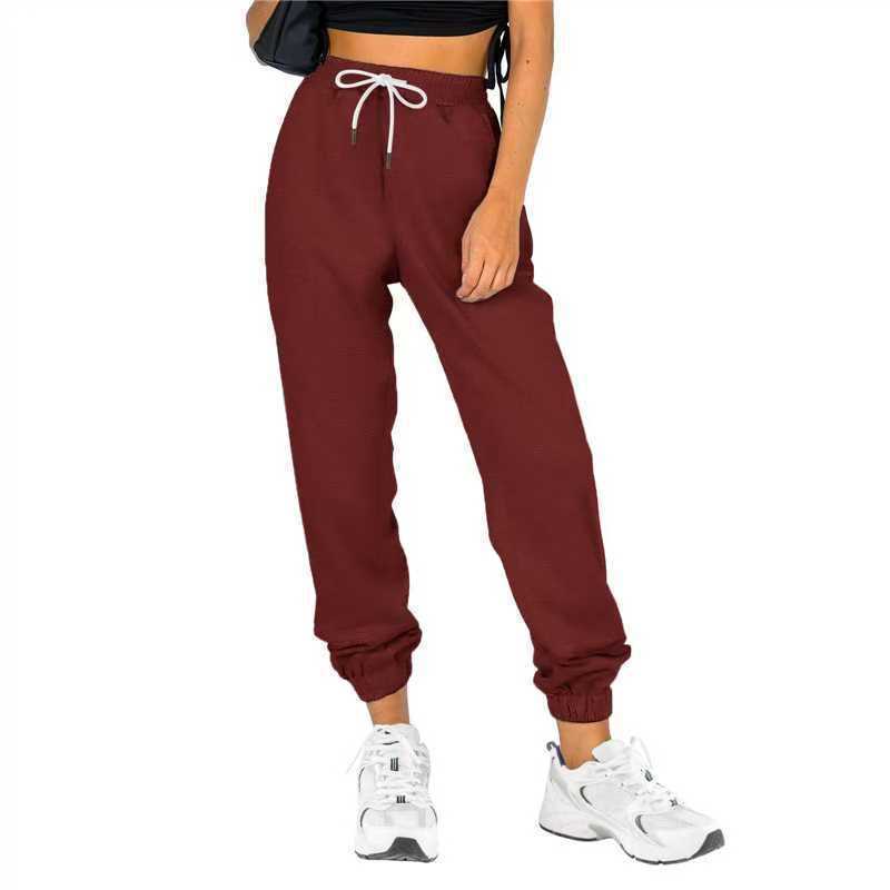 Damen Sweatpants Elastischer Bund Kordelzug Eveloria