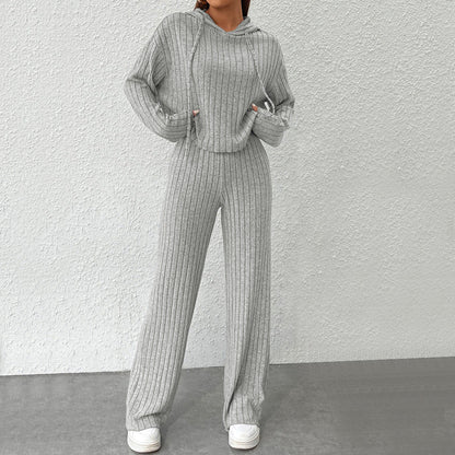 Damen Strick-Set Hoodie und weite Hose Eveloria