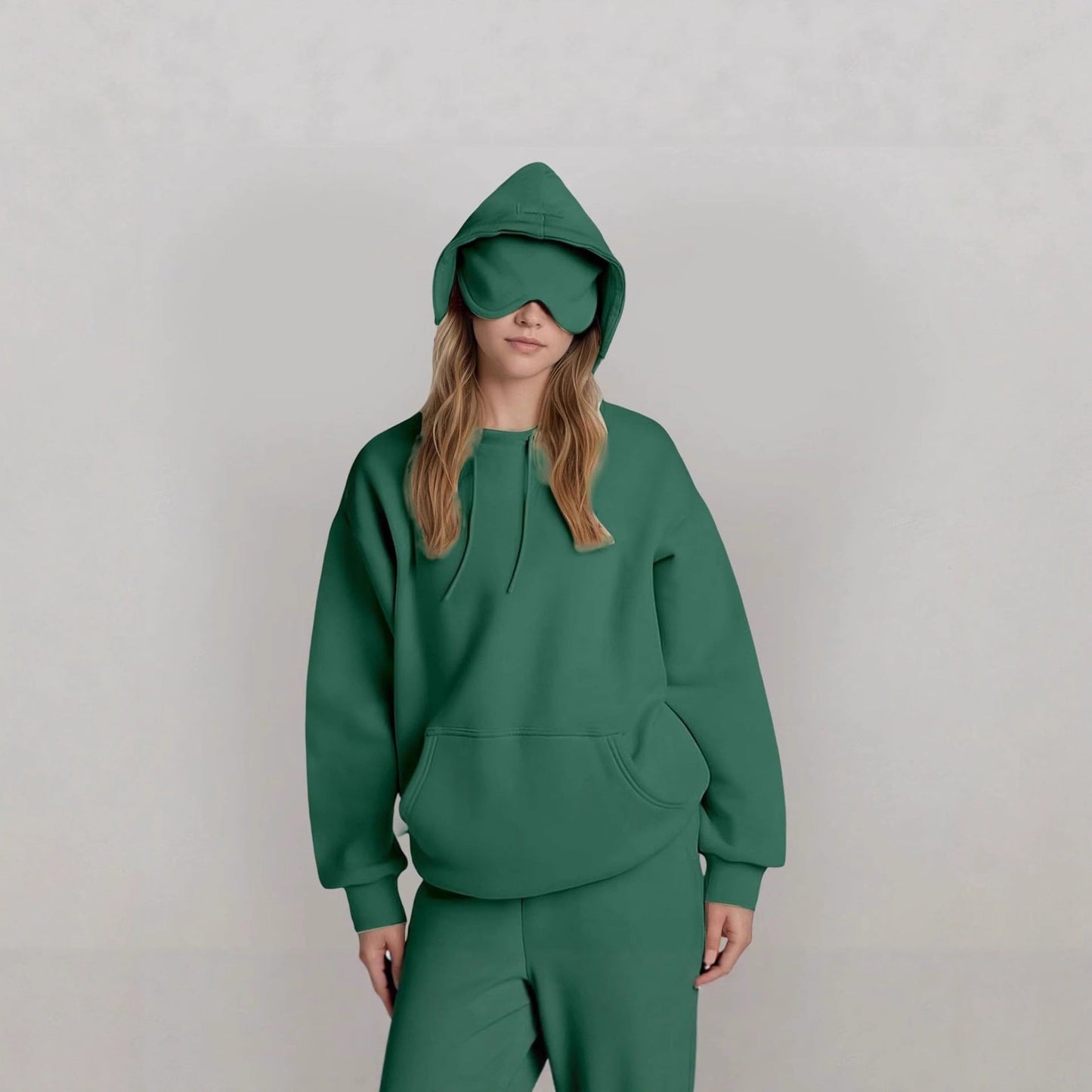 Damen Kapuzenpullover mit Schlafmaske