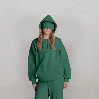 Damen Kapuzenpullover mit Schlafmaske