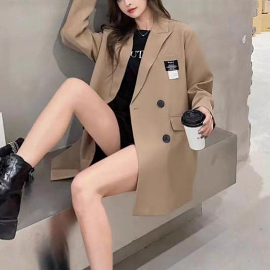 Damen Oversized Blazer Strukturiert Eveloria - Eveloria