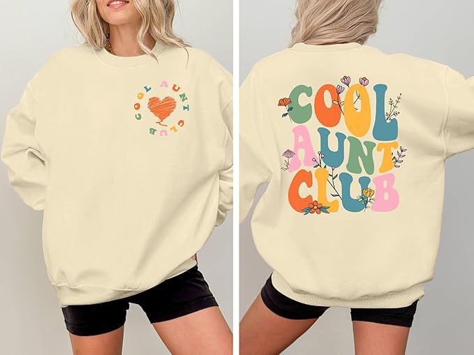 Damen Sweatshirt Lässig Eveloria Baumwolle