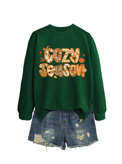 Damen Sweatshirt Herbstdesign Lässiger Schnitt Eveloria