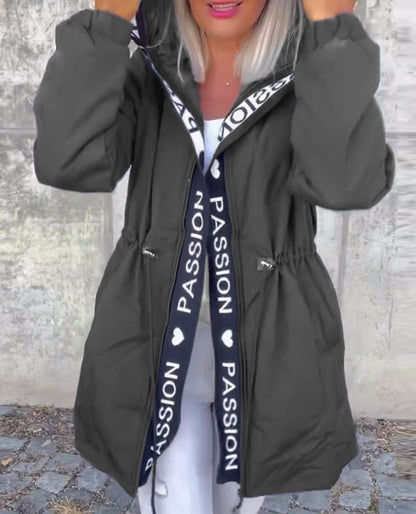 Damen Utility-Jacke mit Bindegurt Eveloria