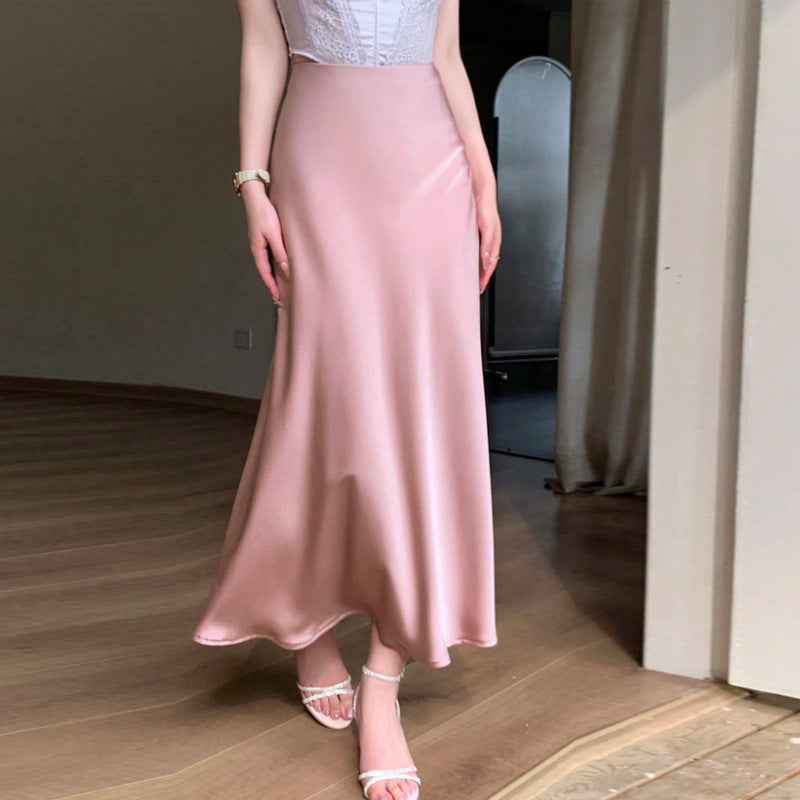 Damen Maxikleid Seidenähnlich Eveloria