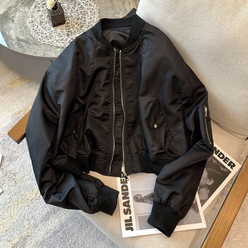 Damen Bomberjacke modisch mit Taschen Eveloria