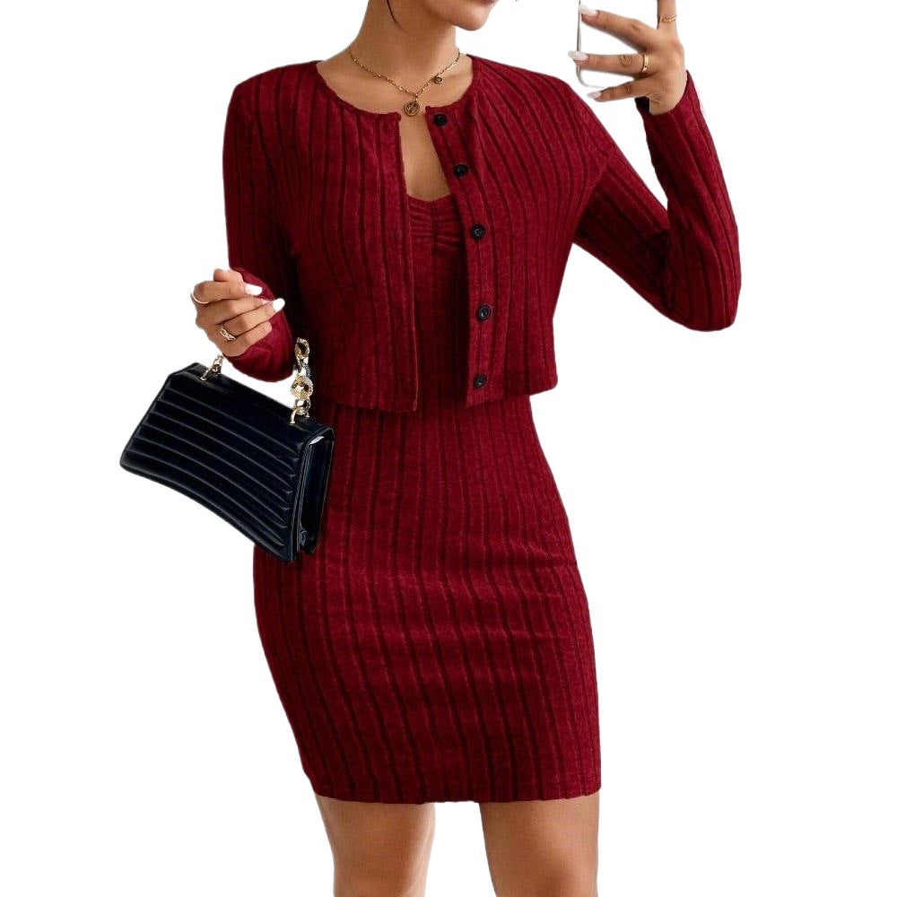Damen Strickkleid mit Bolero Eveloria