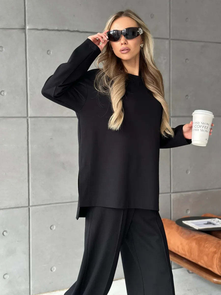 Damen Sweatanzug Elegant Weit Modisch Eveloria