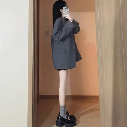 Damen Oversized Blazer mit Taschen Eveloria