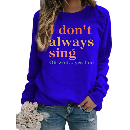 Damen Sweatshirt Bequem Mit Spruch Grau