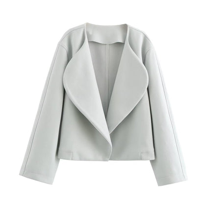 Damen Kurzjacke Stehkragen Modern Eveloria