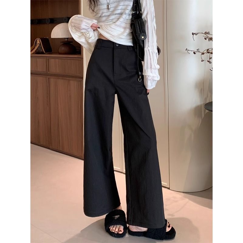 Damen High-Waist-Hose Weit Bein Eveloria