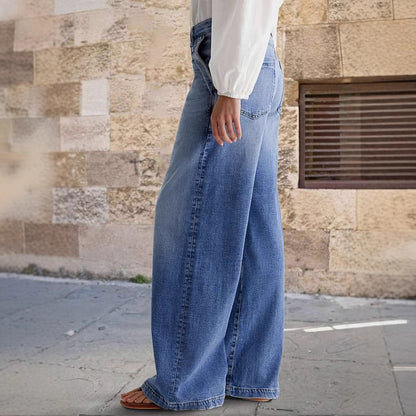 Damen Weite Jeanshose Eveloria Baumwolle