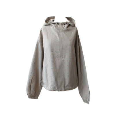 Damen Übergangsjacke Leicht Kordelzug Beige