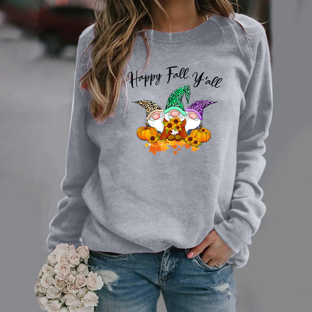 Eveloria Damen Herbst-Sweatshirt Gemütlicher Schnitt