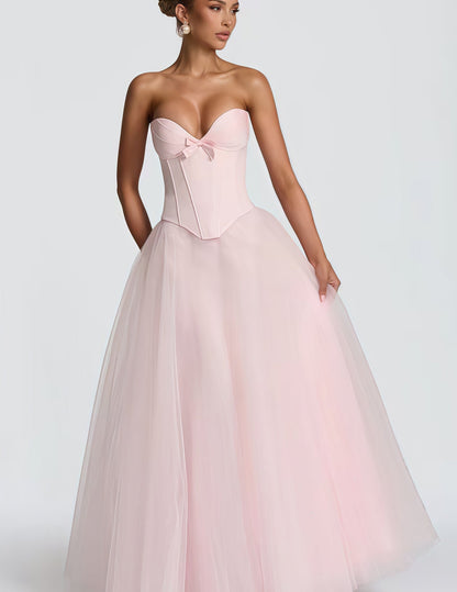 Damen Brautkleid V-Ausschnitt Tüllrock Weißen Hochzeitkleid