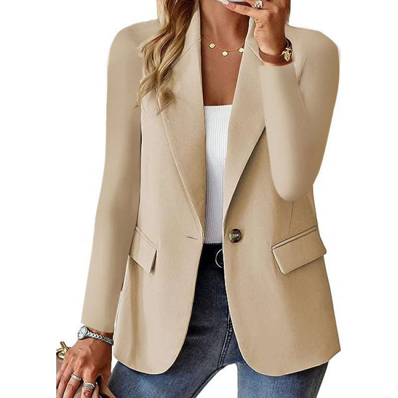 Damen Blazer Moderner Schnitt Elegante Knöpfe Eveloria