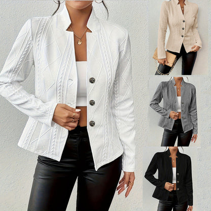Damen Strickjacke Knopfverschluss Eveloria - Eveloria