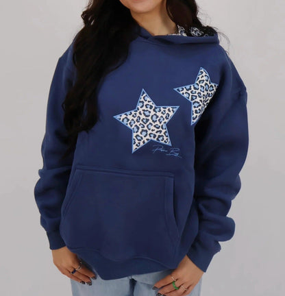 Damen Kapuzenpullover Tiermuster Eveloria