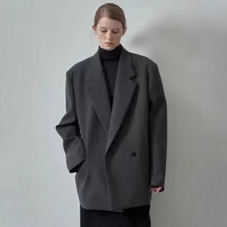 Damen Oversize Blazer Klassischer Stil Eveloria - Eveloria