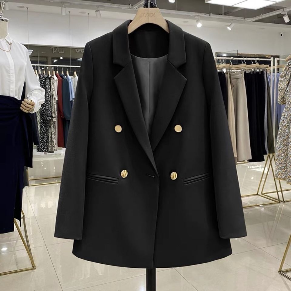 Damen Blazer Doppelter Knopfleiste Moderner Schnitt Eveloria