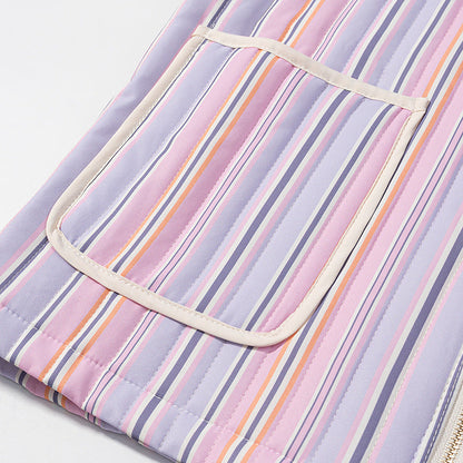 Damen Übergangsjacke Streifen 2 Taschen Eveloria