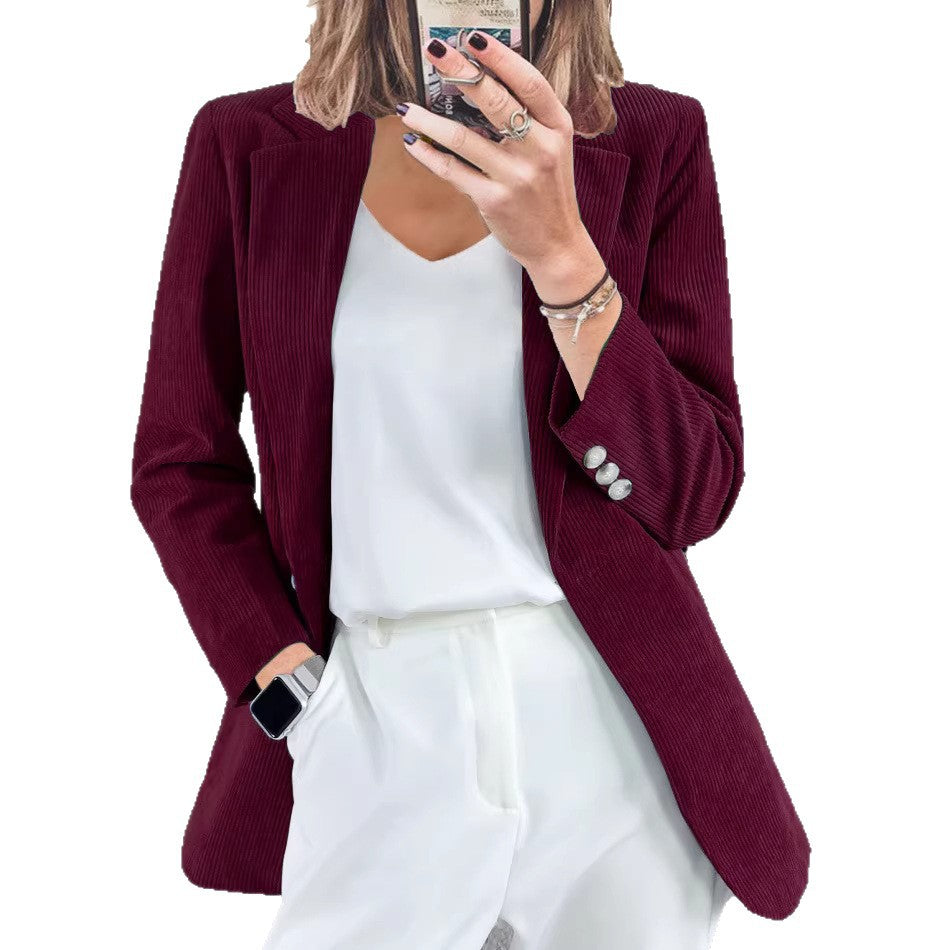 Damen Blazer Gestreift Slim Fit Eveloria